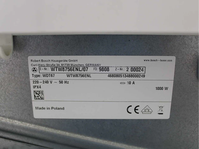 Bosch serie|8 i-dos wasmachine & bosch serie|8 selfcleaning condenser wasdroger - afbeelding 8 van  8
