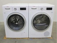 Bosch serie|8 i-dos wasmachine & bosch serie|8 selfcleaning condenser wasdroger - afbeelding 1 van  8
