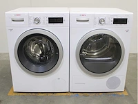 Bosch serie|8 i-dos wasmachine & bosch serie|8 selfcleaning condenser wasdroger - afbeelding 1 van  8