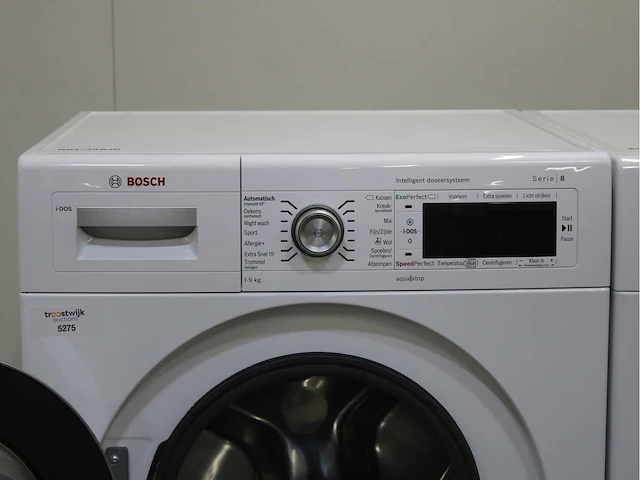 Bosch serie|8 i-dos wasmachine & bosch serie|8 selfcleaning condenser wasdroger - afbeelding 3 van  8