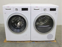 Bosch serie|8 i-dos wasmachine & bosch serie|8 selfcleaning condenser wasdroger - afbeelding 1 van  8
