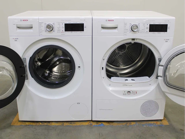 Bosch serie|8 i-dos wasmachine & bosch serie|8 selfcleaning condenser wasdroger - afbeelding 2 van  8