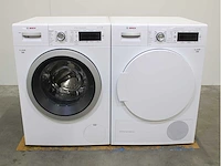 Bosch serie|8 i-dos wasmachine & bosch serie|8 selfcleaning condenser wasdroger - afbeelding 1 van  8