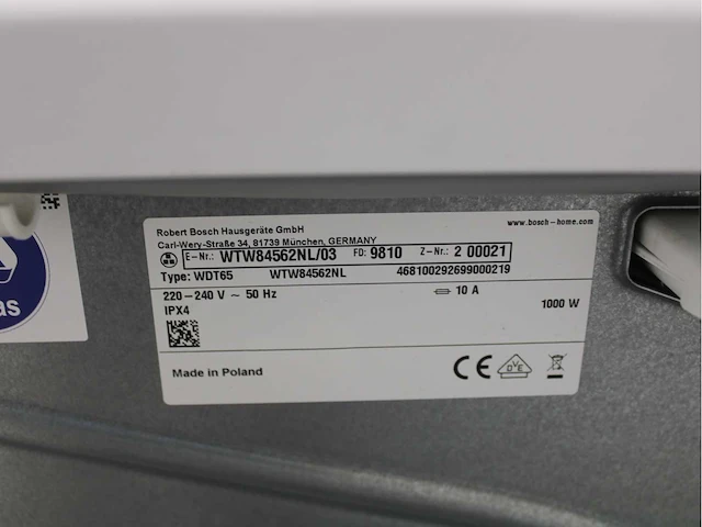 Bosch serie|8 i-dos wasmachine & bosch serie|8 selfcleaning condenser wasdroger - afbeelding 8 van  8