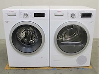 Bosch serie|8 i-dos wasmachine & bosch serie|8 selfcleaning condenser wasdroger - afbeelding 1 van  8