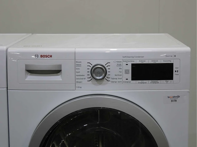 Bosch serie|8 i-dos wasmachine & bosch serie|8 selfcleaning condenser wasdroger - afbeelding 6 van  8