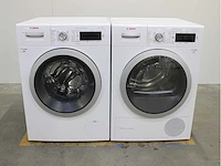 Bosch serie|8 i-dos wasmachine & bosch serie|8 selfcleaning condenser wasdroger - afbeelding 1 van  8