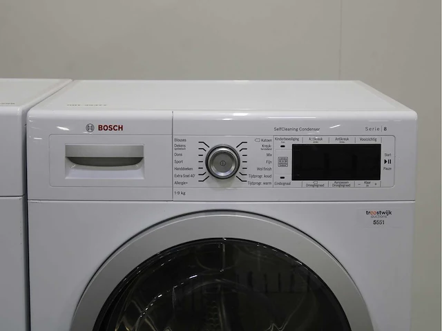 Bosch serie|8 i-dos wasmachine & bosch serie|8 selfcleaning condenser wasdroger - afbeelding 6 van  8