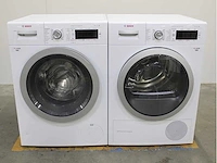 Bosch serie|8 i-dos wasmachine & bosch serie|8 selfcleaning condenser wasdroger - afbeelding 1 van  8