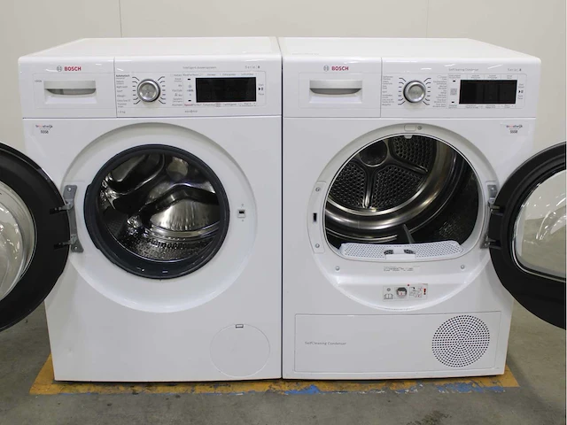 Bosch serie|8 i-dos wasmachine & bosch serie|8 selfcleaning condenser wasdroger - afbeelding 2 van  8
