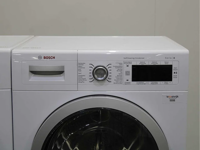 Bosch serie|8 i-dos wasmachine & bosch serie|8 selfcleaning condenser wasdroger - afbeelding 6 van  8