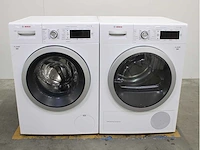 Bosch serie|8 i-dos wasmachine & bosch serie|8 selfcleaning condenser wasdroger - afbeelding 1 van  8