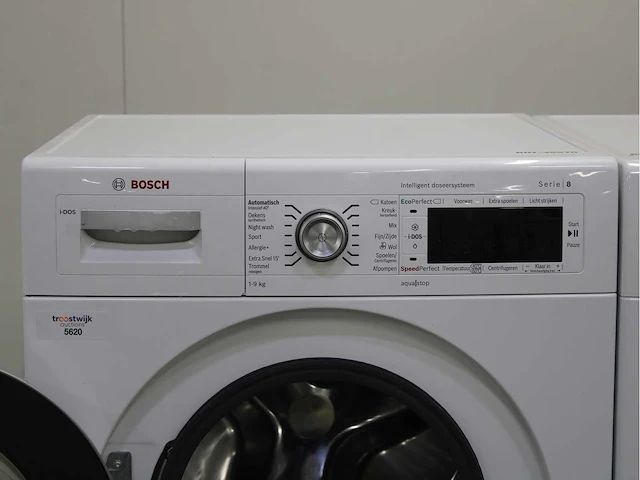 Bosch serie|8 i-dos wasmachine & bosch serie|8 selfcleaning condenser wasdroger - afbeelding 3 van  8