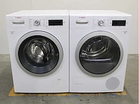 Bosch serie|8 i-dos wasmachine & bosch serie|8 selfcleaning condenser wasdroger - afbeelding 1 van  8
