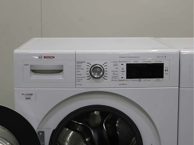 Bosch serie|8 i-dos wasmachine & bosch serie|8 selfcleaning condenser wasdroger - afbeelding 3 van  8