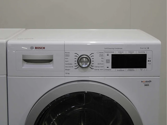 Bosch serie|8 i-dos wasmachine & bosch serie|8 selfcleaning condenser wasdroger - afbeelding 6 van  8