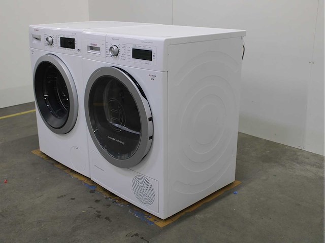Bosch serie|8 i-dos wifi wasmachine & bosch homeprofessional selfcleaning condenser wasdroger - afbeelding 7 van  8