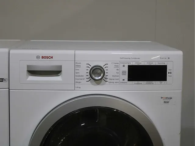 Bosch serie|8 i-dos wifi wasmachine & bosch serie|8 selfcleaning condenser droger - afbeelding 6 van  8