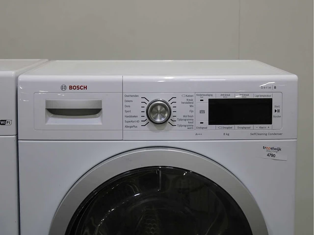 Bosch serie|8 i-dos wifi wasmachine & bosch serie|8 selfcleaning condenser wasdroger - afbeelding 6 van  8