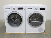 Bosch serie|8 i-dos wifi wasmachine & bosch serie|8 selfcleaning condenser wasdroger - afbeelding 1 van  8