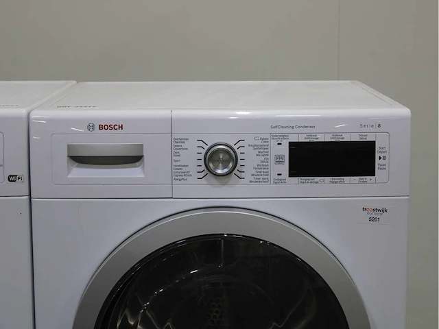 Bosch serie|8 i-dos wifi wasmachine & bosch serie|8 selfcleaning condenser wasdroger - afbeelding 6 van  8