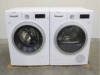 Bosch serie|8 i-dos wifi wasmachine & bosch serie|8 selfcleaning condenser wasdroger - afbeelding 1 van  8