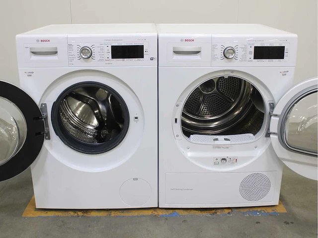 Bosch serie|8 i-dos wifi wasmachine & bosch serie|8 selfcleaning condenser wasdroger - afbeelding 2 van  8