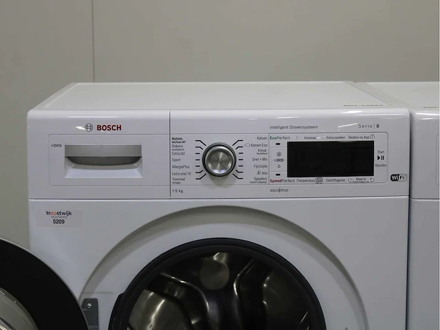 Bosch serie|8 i-dos wifi wasmachine & bosch serie|8 selfcleaning condenser wasdroger - afbeelding 3 van  8