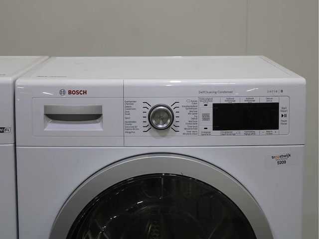 Bosch serie|8 i-dos wifi wasmachine & bosch serie|8 selfcleaning condenser wasdroger - afbeelding 6 van  8
