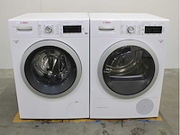 Bosch serie|8 i-dos wifi wasmachine & bosch serie|8 selfcleaning condenser wasdroger - afbeelding 1 van  8