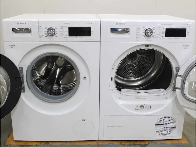 Bosch serie|8 varioperfect exclusiv wasmachine & bosch serie|8 selfcleaning condenser exclusiv droger - afbeelding 2 van  8