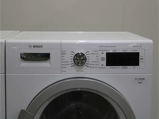 Bosch serie|8 varioperfect exclusiv wasmachine & bosch serie|8 selfcleaning condenser exclusiv droger - afbeelding 6 van  8