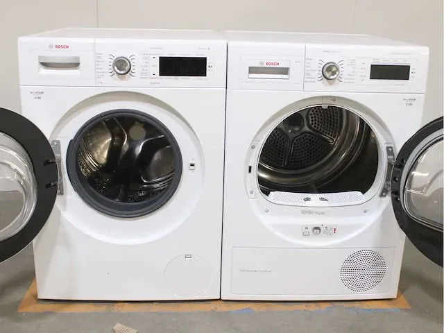 Bosch serie|8 varioperfect wasmachine & bosch homeprofessional selfcleaning condenser a++ droger - afbeelding 2 van  8