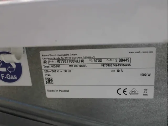 Bosch serie|8 varioperfect wasmachine & bosch homeprofessional selfcleaning condenser a++ droger - afbeelding 8 van  8
