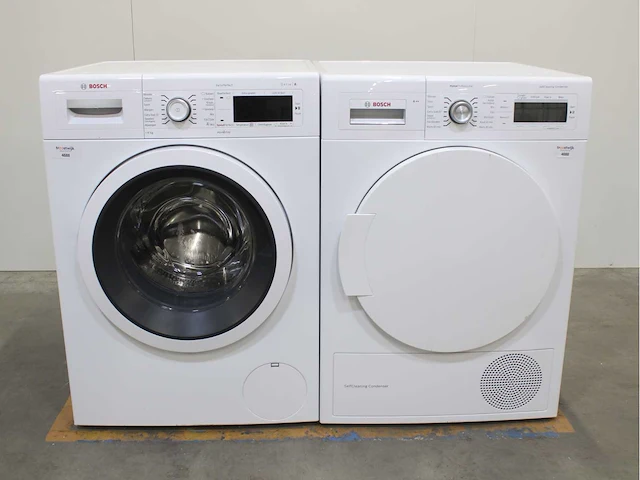 Bosch serie|8 varioperfect wasmachine & bosch homeprofessional selfcleaning condenser wasdroger - afbeelding 1 van  8