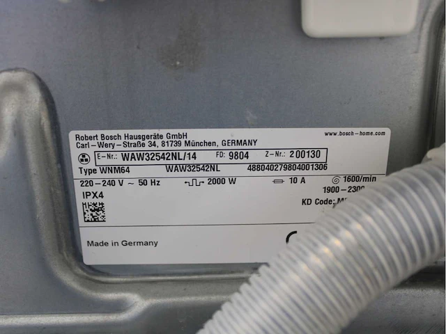 Bosch serie|8 varioperfect wasmachine & bosch homeprofessional selfcleaning condenser wasdroger - afbeelding 4 van  7