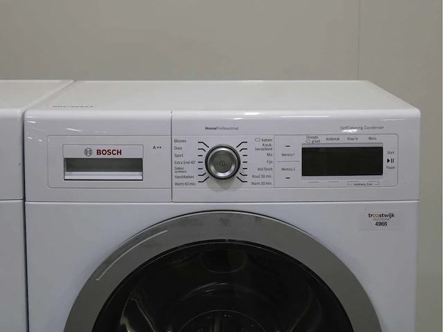 Bosch serie|8 varioperfect wasmachine & bosch homeprofessional selfcleaning condenser wasdroger - afbeelding 5 van  7