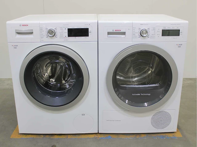 Bosch serie|8 varioperfect wasmachine & bosch homeprofessional selfcleaning condenser wasdroger - afbeelding 1 van  8