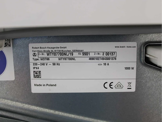 Bosch serie|8 varioperfect wasmachine & bosch homeprofessional selfcleaning condenser wasdroger - afbeelding 8 van  8