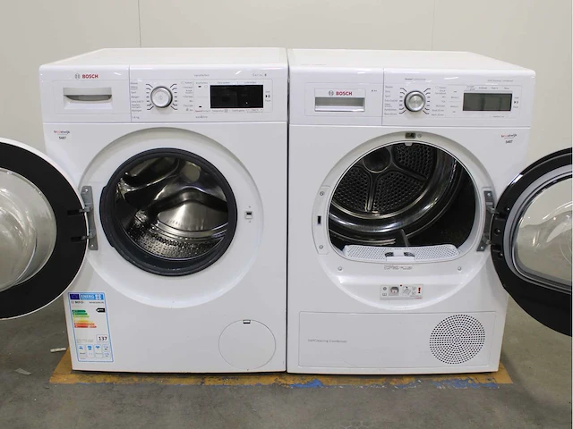 Bosch serie|8 varioperfect wasmachine & bosch homeprofessional selfcleaning condenser wasdroger - afbeelding 2 van  8