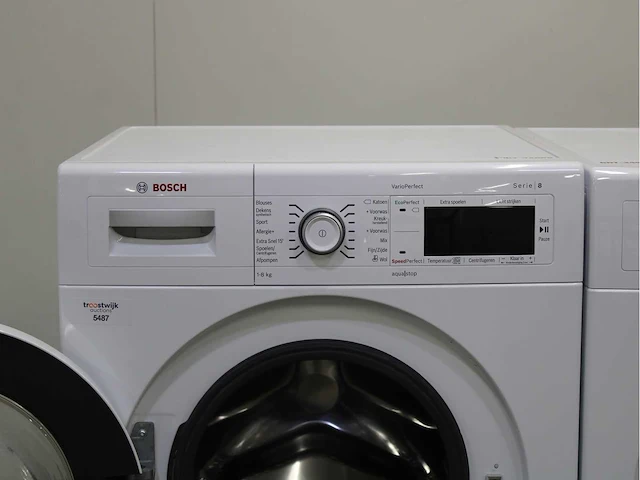 Bosch serie|8 varioperfect wasmachine & bosch homeprofessional selfcleaning condenser wasdroger - afbeelding 3 van  8
