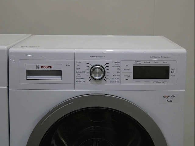 Bosch serie|8 varioperfect wasmachine & bosch homeprofessional selfcleaning condenser wasdroger - afbeelding 6 van  8