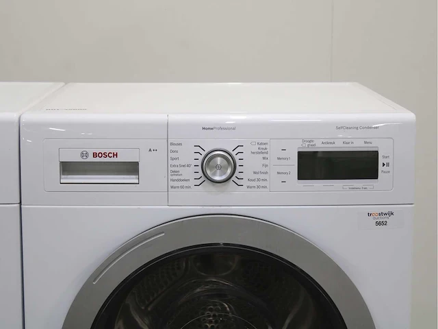 Bosch serie|8 varioperfect wasmachine & bosch homeprofessional selfcleaning condenser wasdroger - afbeelding 6 van  8