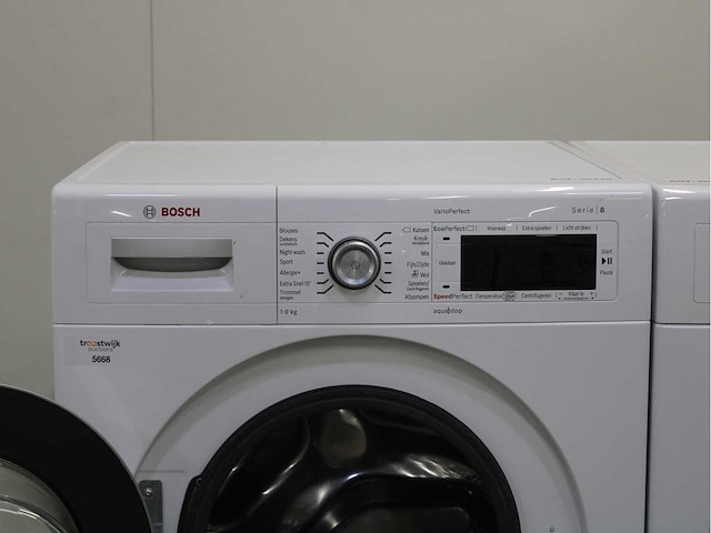 Bosch serie|8 varioperfect wasmachine & bosch homeprofessional selfcleaning condenser wasdroger - afbeelding 3 van  8
