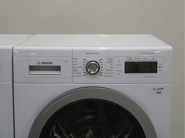 Bosch serie|8 varioperfect wasmachine & bosch homeprofessional selfcleaning condenser wasdroger - afbeelding 6 van  8