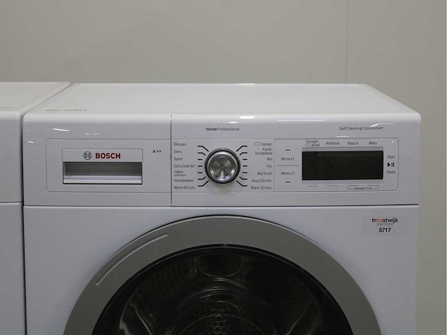 Bosch serie|8 varioperfect wasmachine & bosch homeprofessional selfcleaning condenser wasdroger - afbeelding 6 van  8