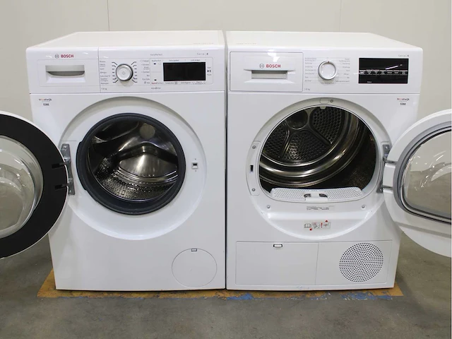 Bosch serie|8 varioperfect wasmachine & bosch serie|6 wasdroger - afbeelding 2 van  8