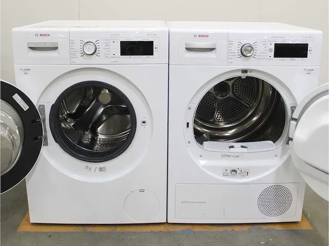 Bosch serie|8 varioperfect wasmachine & bosch serie|8 selfcleaning condenser droger - afbeelding 2 van  8