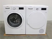Bosch serie|8 varioperfect wasmachine & bosch serie|8 selfcleaning condenser droger - afbeelding 1 van  8