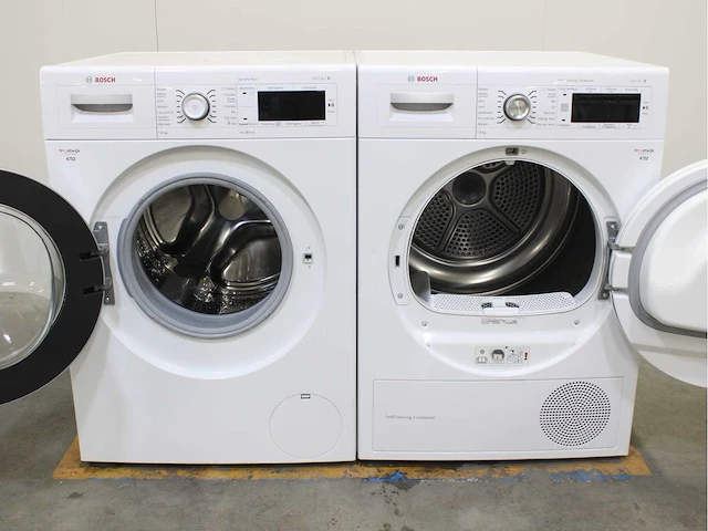Bosch serie|8 varioperfect wasmachine & bosch serie|8 selfcleaning condenser wasdroger - afbeelding 2 van  8